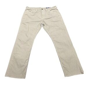 Vineyard Vines Mens 38x32 Corduroy 5-Pocket Pants Tan Straight Leg 1P1264
